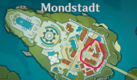 Genshin - Black Cat Map Location - Jean