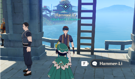 Genshin - Hammer and Wrench - Talk to Hammer Li