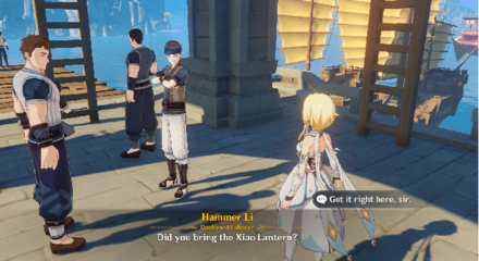 Genshin - Hammer and Wrench - Give the Xiao Lantern to Hammer Li