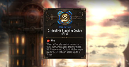 Epic Seven - Critical Hit Stacking Device (Fire) Rating and Description