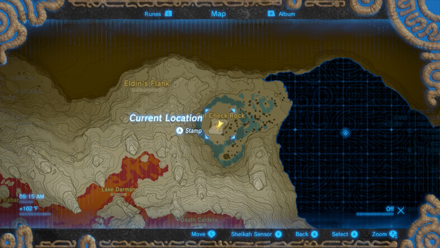 BotW - The Gut Check Challenge Bayge Map Location