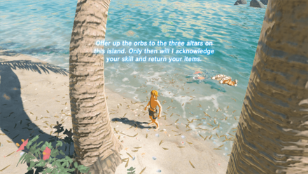 BotW - Stranded on Eventide Unequip Weapons