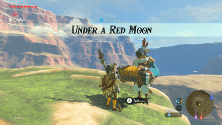 Breath of the Wild (BotW) Under a Red Moon Shrine Quest