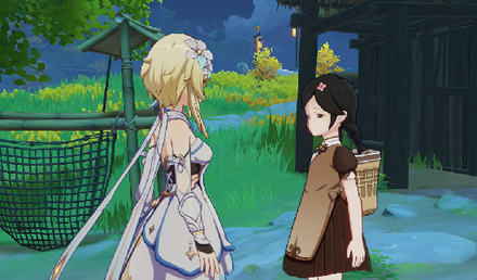 Genshin - Little Lantern Little Wish - Talk to Mengmeng