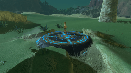 BotW - Under a Red Moon Stand on the Pedestal