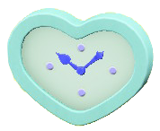 ACNH - The Sky Blue version of Cute Wall-Mounted Clock