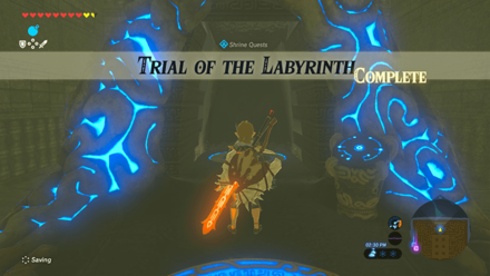 BotW - Trial of the Labyrinth Activate the Shrine