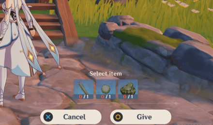 Genshin - The Gift of a Lantern - Give Xiao Lantern Materials to Ms. Bai