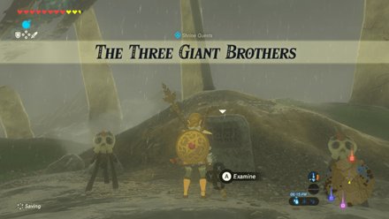 Breath of the Wild (BotW) The Three Giant Brothers Shrine Quest