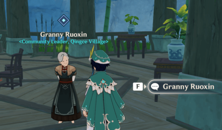 Genshin - Verses and Vistas Part 2 - Talk to Granny Ruoxin