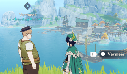 Genshin - Verses and Vistas Part 2 - Talk to Vermeer