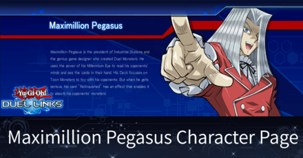 Maximillion Pegasus Character Page Duel Links Game8