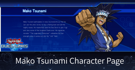 Mako Tsunami Character Page Duel Links Game8