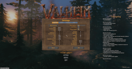 Valheim Controls Temp Banner