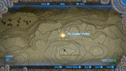 BotW - To Quomo Shrine - Map View