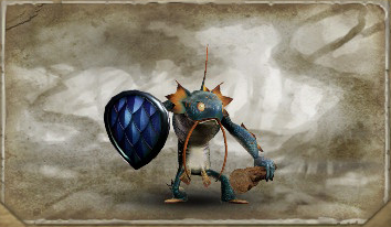 Bravely Default II - Sahagin Shieldbearer