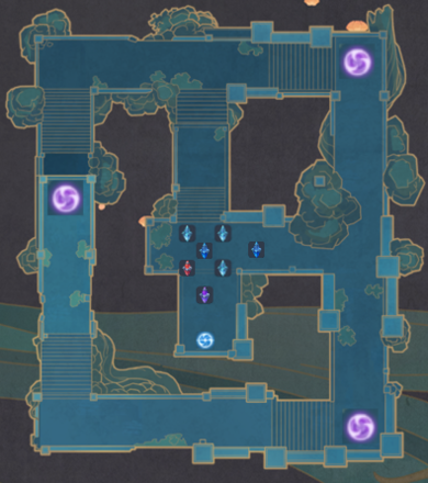 Theater Mechanicus - Stage 7 Wave 1 Tower Map