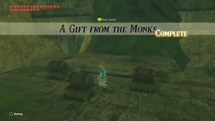 BotW - A Gift from the Monks - Accept the Gifts