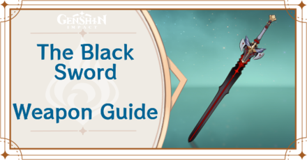 Genshin Impact - The Black Sword Sword