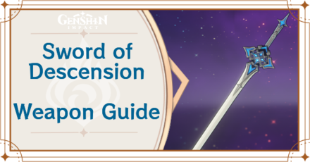 Genshin Impact - Sword of Descension Sword