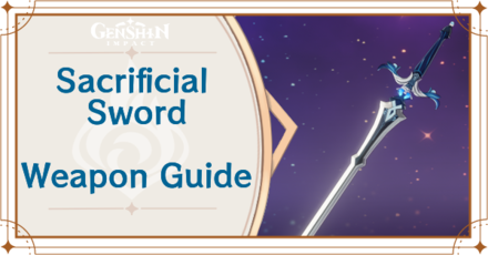 Genshin Impact - Sacrificial Sword Sword