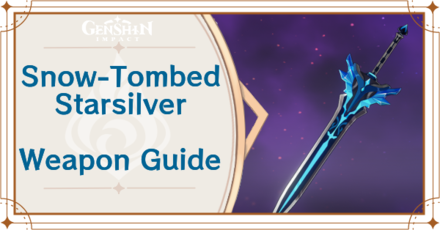 Genshin Impact - Snow-Tombed Starsilver Claymore