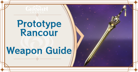 Genshin Impact - Prototype Rancour Sword