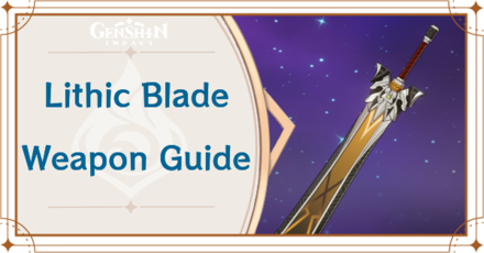 Genshin Impact - Lithic Blade Claymore