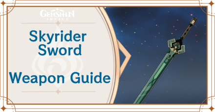 Genshin Impact - Skyrider Sword Sword