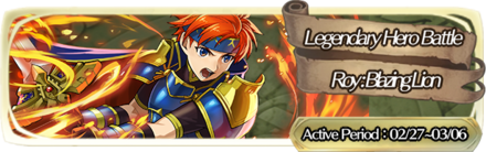 Legendary Roy Hero Battle Fire Emblem Heroes FEH