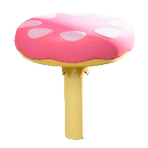 The Pink version of Small Mushroom Platform