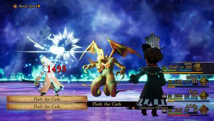 Flash the Cash 1500 Damage Bravely Default 2
