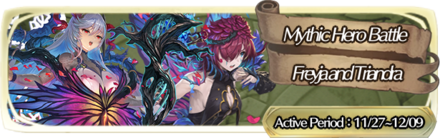 Mythic Hero Battle - Freyja and Triandra Banner
