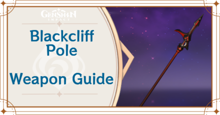 Genshin Impact - Blackcliff Pole Polearm