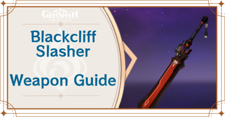 Genshin Impact - Blackcliff Slasher Claymore
