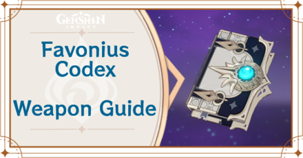 Genshin Impact - Favonius Codex Catalyst