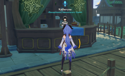 Talk to Katheryne in Liyue Harbor