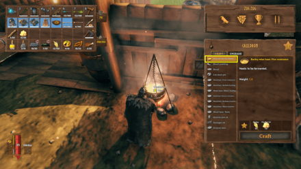 Valheim (Walkthrough & Progression) - Craft Barley Wine Base.png