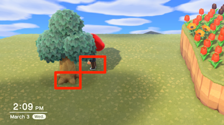 ACNH - How to Decorate with Floating Blocks - Decorate Trees (Step 1)