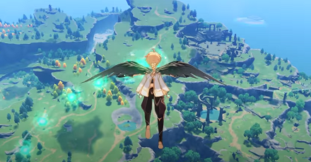 Windblume Gliding Game