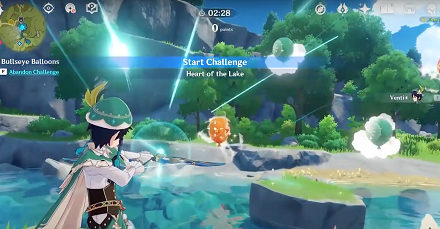 Genshin - Bullseye Balloons Mini-Game