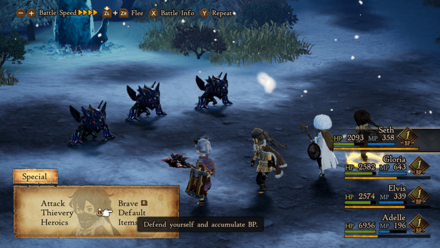Bravely Default 2 - Crystalcap Monster Battle