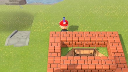 ACNH - How to Decorate with Floating Blocks - Create a Cave