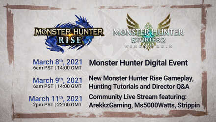 MH Rise - Monster Hunter Rise Event Dates