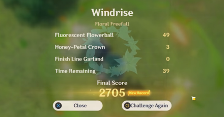 Genshin - Floral Freefall Points