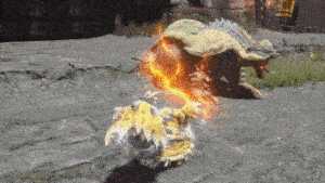 Monster Hunter Rise - Hammer Basic Stun Combo.gif