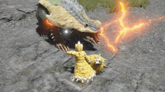 Monster Hunter Rise - Hammer Close Ranged Basic Combo.gif