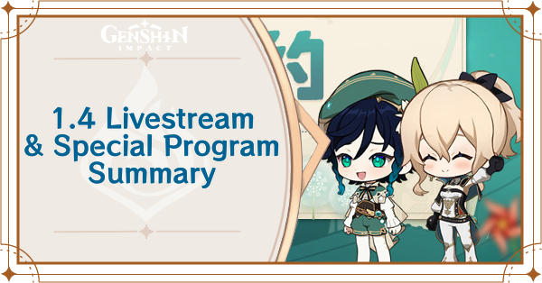 4.2 Special Program Livestream Summary & Primogems Redeem Code, Masquerade  of the Guilty, Genshin Impact 4.2 Update Genshin Impact