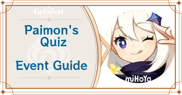 Guias 2.5] Evento Quiz da Paimon, Perguntas & Respostas Genshin Impact