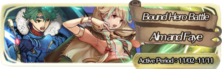 Bound Hero Battle: Alm & Faye Banner